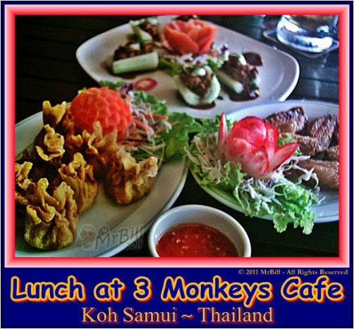 Lunch at Three Monkeys Cafe